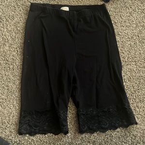 Lace biker shorts